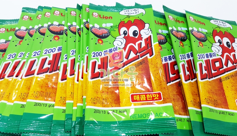 300 라이온 네모스낵 매콤한맛 13g *30개