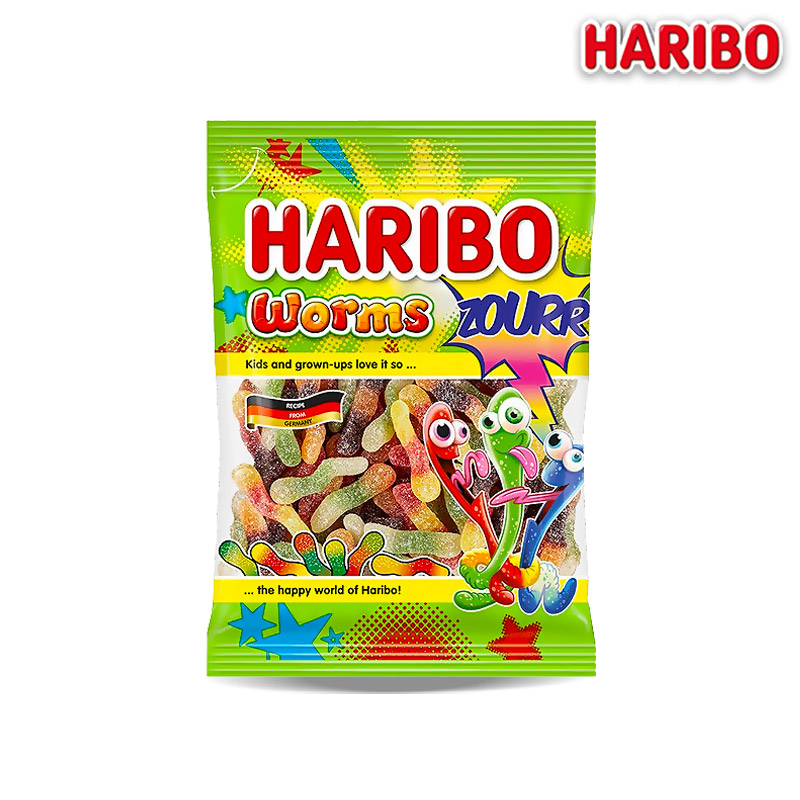 2000 삼경 하리보 웜즈 사우어 80g (1박스 24개입)