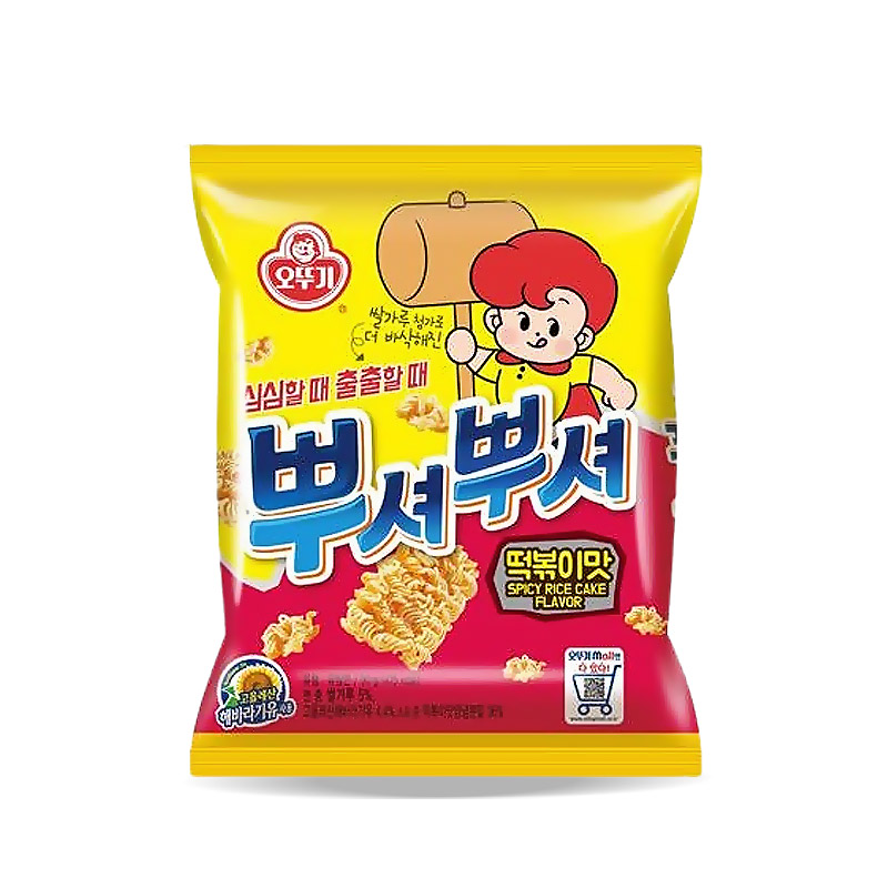 1200 뿌셔뿌셔 떡볶이맛 90g (1박스 24개) 