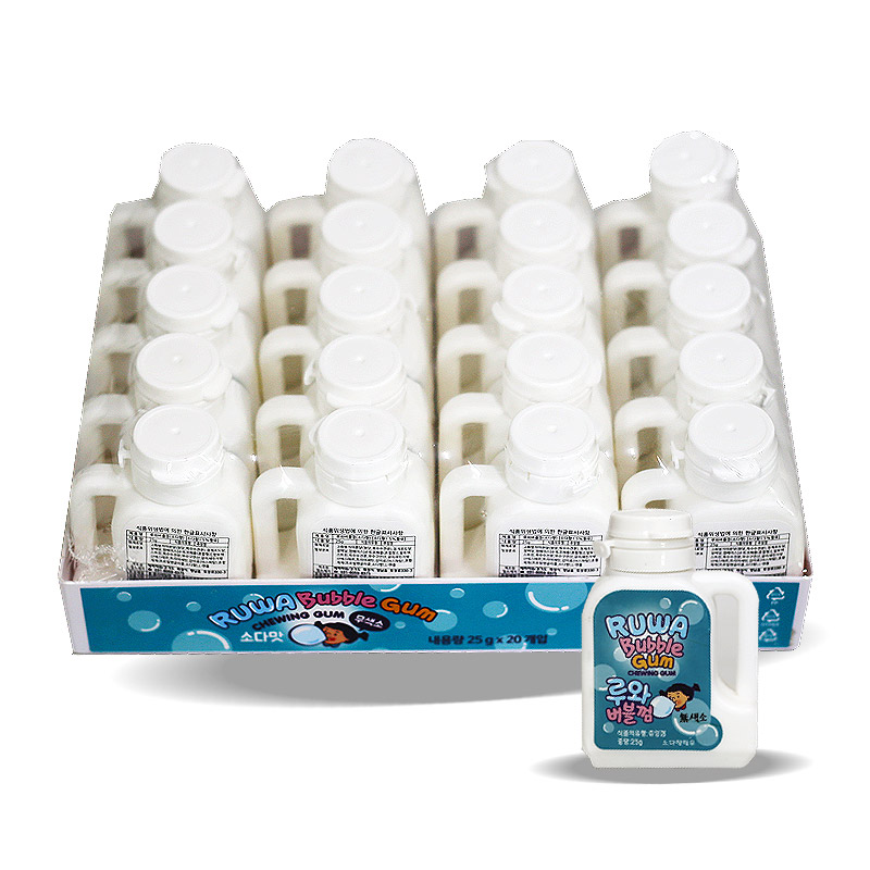 600 루와 가루껌 소다맛 25g*20개입