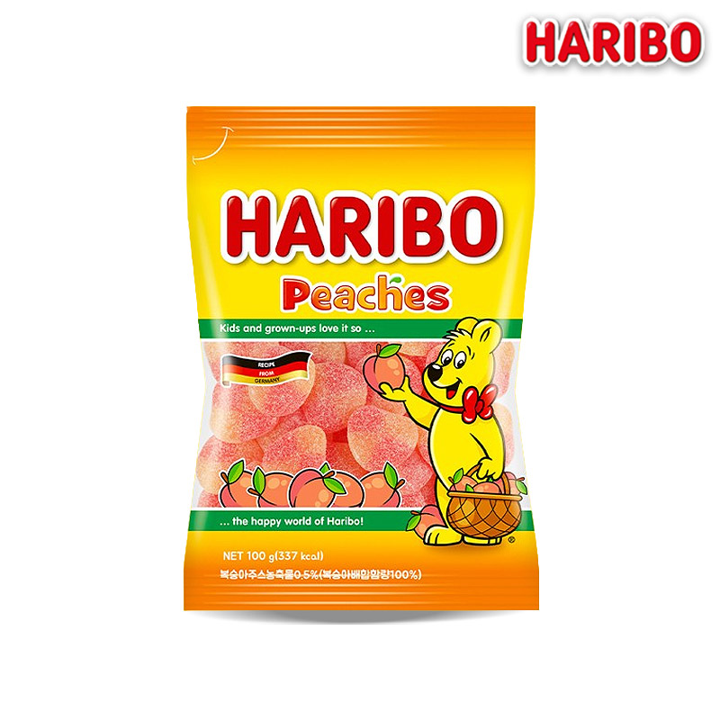 2000 하리보 피치스 100g (1박스 26개) (가격인상)