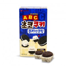 1300 롯데 ABC 초코쿠키 쿠키앤 크림 50g (1박스 32개) (가격인상)
