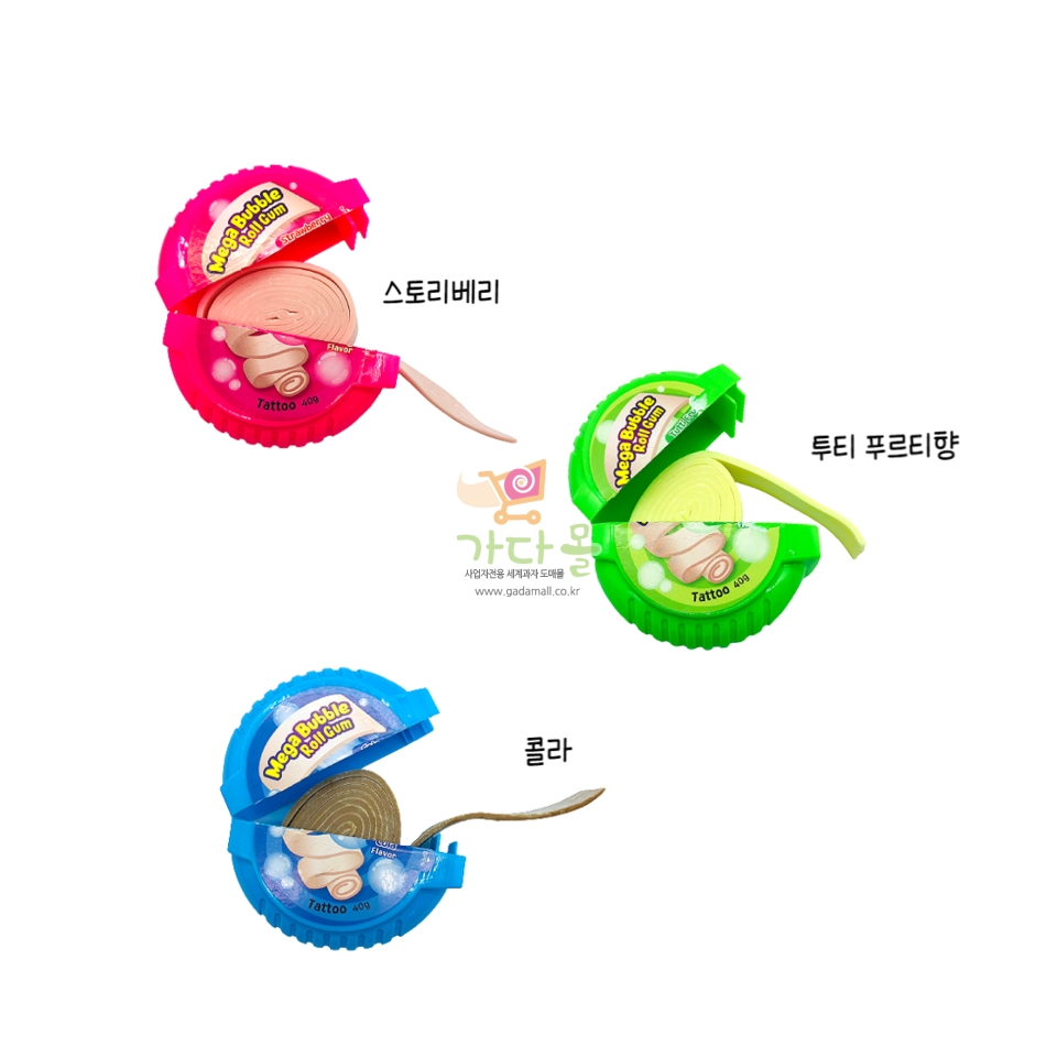 2500 메가버블롤껌  40g*12개