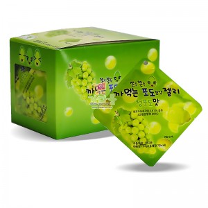 ★(행사) 500 쫀득쫀득 까먹는 포도모양 젤리 청포도맛 20g*20개