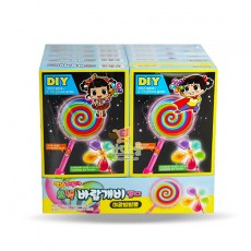 ★(행사) 1000 오색 바람개비 야광 빙빙봉 캔디 18g *12개