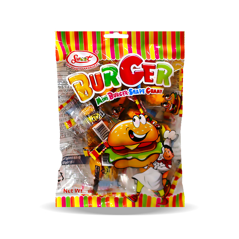 1300 투데이 버거모양구미캔디 80g (1박스 24개)
