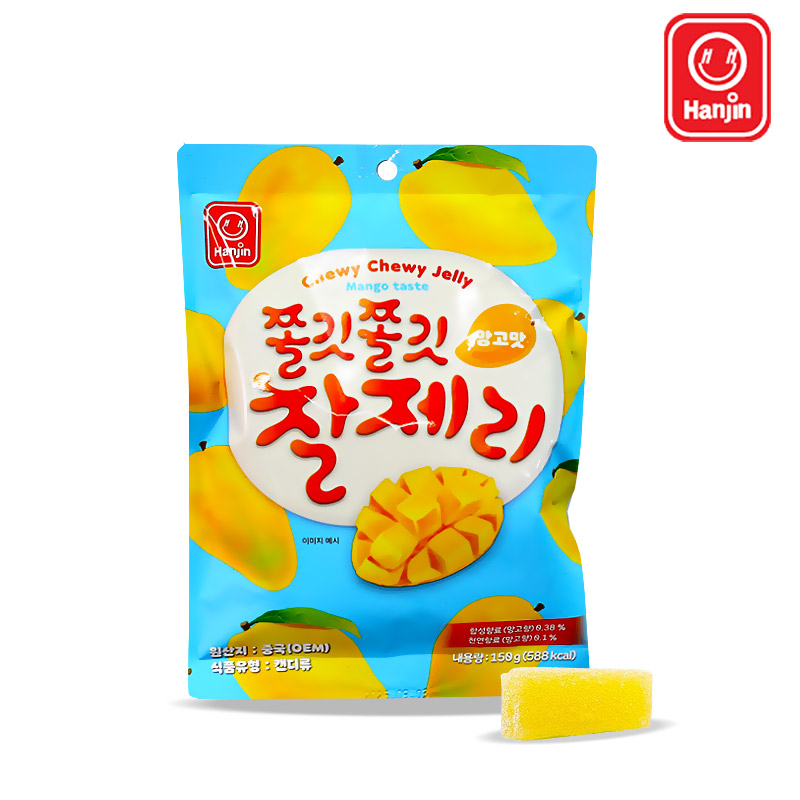 1200 한진 쫄깃쫄깃 찰제리 망고맛 150g (1박스 30개)