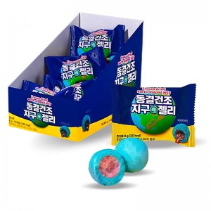 1000 동결건조 지구모양 젤리 144g (8g*18개) 피치코리아