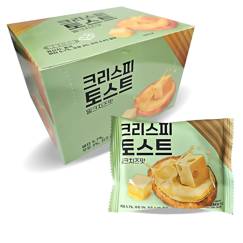(행사) 500 크리스피 토스트 밀크 치즈맛 16g*20개