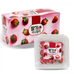 1000 피치 딸기 모양 미니 젤리 15g*12개