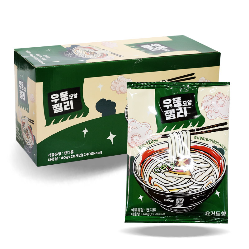(행사) 500 우동 모양 젤리 40g*20개
