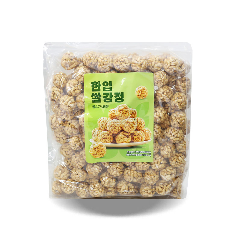 (행사) 한입 쌀강정 500g (1박스 16개) 피치코리아
