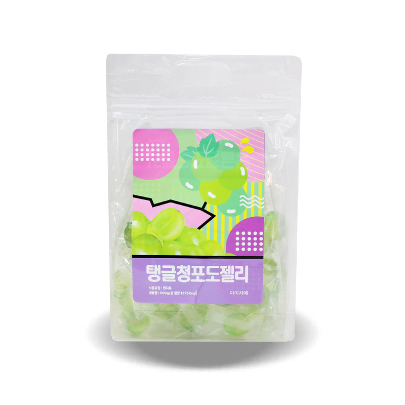 (행사) 탱글 청포도젤리 500g 피치코리아