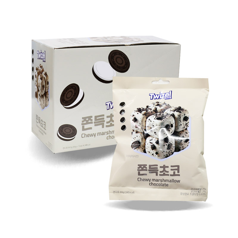 2500 쫀득쿠키 초코맛 80g *12개