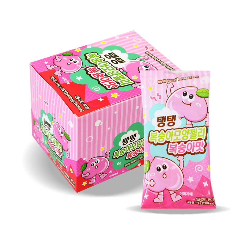 300 칸쵸 탱탱복숭아 젤리 15g *20개입