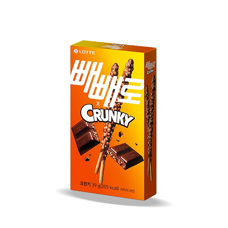 (행사) 2000 롯데 빼빼로 크런키 39g (1박스 40개)