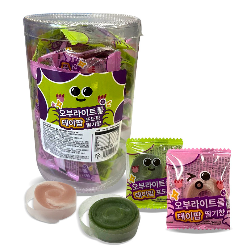 600 오부라이트 포도 딸기 2가지맛 3g *40개입 (1박스 12개)