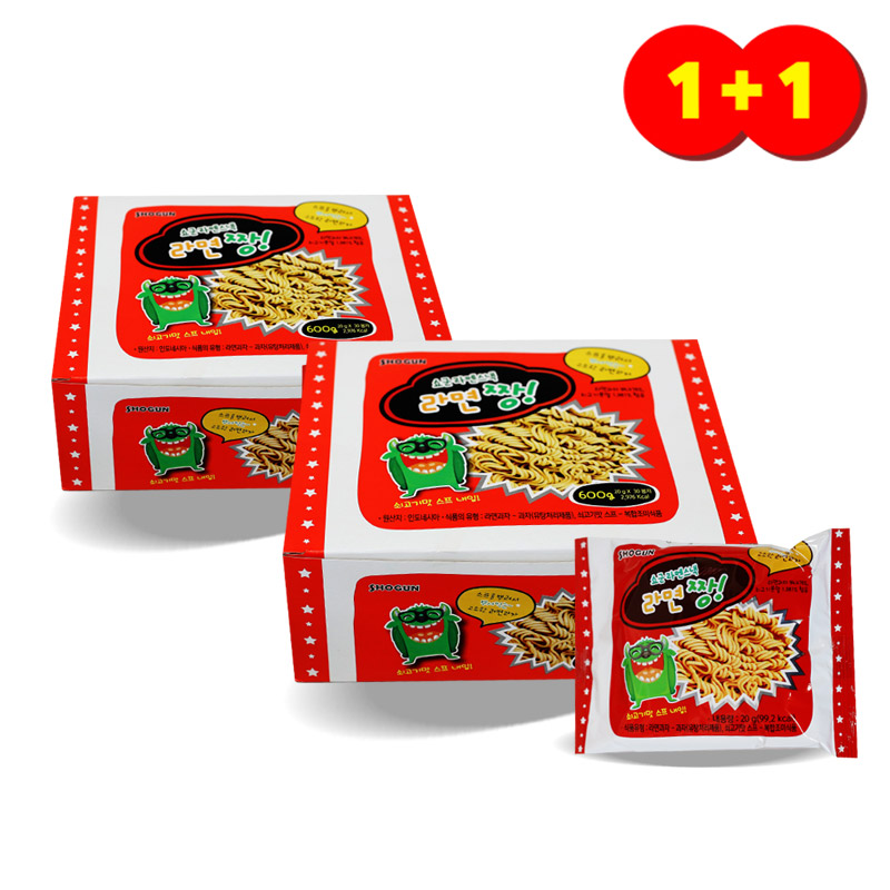 (★1+1행사) 200 쇼군 라멘스낵 라면짱 20g *30봉