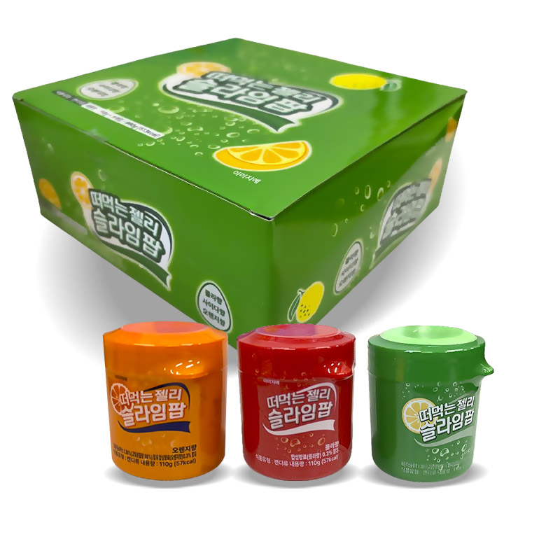2000 떠먹는 슬라임팝 110g*9개(콜라,사이다,오렌지)