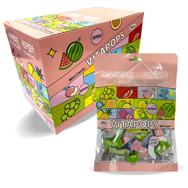 2800 샤오커오라 비타민캔디(12가지맛) 60g*12개