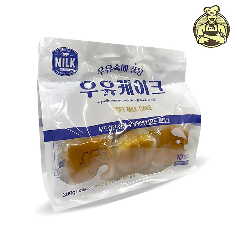 5500 목화 우유속에 퐁당 우유케이크 300g (낱개바코드없음) 천원빵