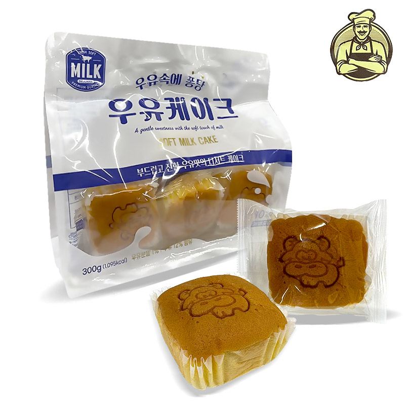 5500 목화 우유속에 퐁당 우유케이크 300g (낱개바코드없음) 천원빵