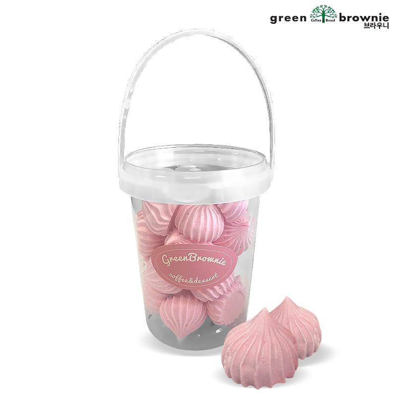 4500 그린브라우니 순수 딸기 머랭쿠키 30g *4개