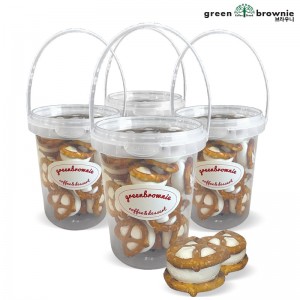 6800 그린브라우니 순수 프레첼 머랭쿠키 50g *4개