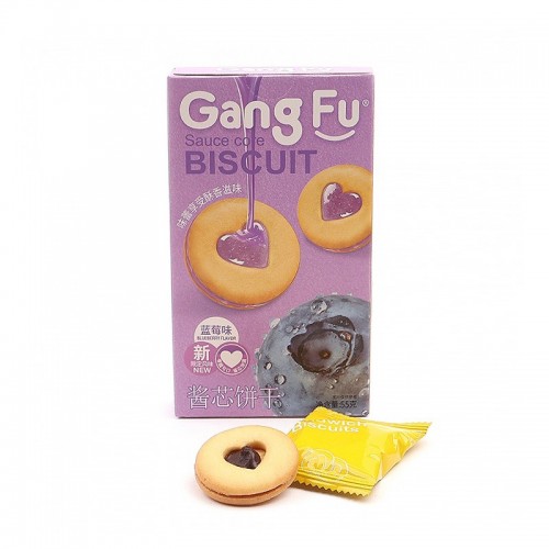 (행사) 1500 강푸 코어 비스킷 블루베리맛 55g (한박스 48개)