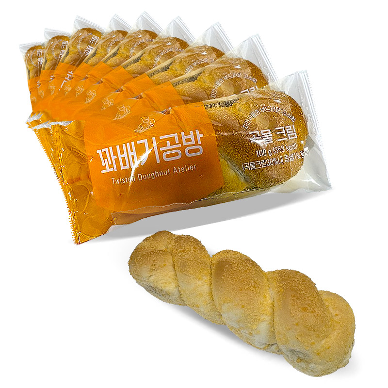 1000 목화 꽈배기공방 곡물크림맛 100g *10개 천원빵